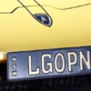license plate 1 3